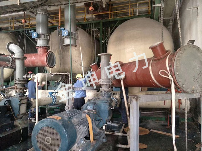 赛九江一期管钢衬PO四氟管道安装工程案例