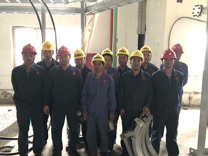 金坤公司现场安装晨会